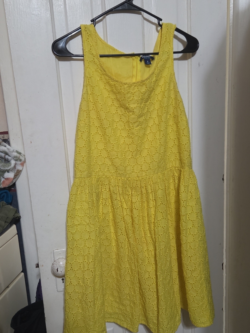 Old Navy Yellow Eyelet Sundress